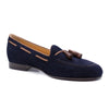 Zelli Italia 16-584-NVY NAPLES Italian Kid Suede with Embossed Crocodile Tassel