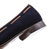 Zelli Italia 16-584-NVY NAPLES Italian Kid Suede with Embossed Crocodile Tassel