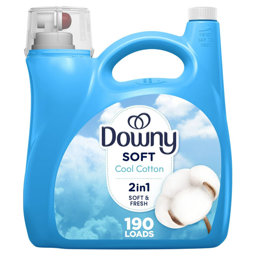 Downy Liquid Fabric Softener, Cool Cotton Scent, 140 fl oz, 190 Loads EasyOptionXY LLC