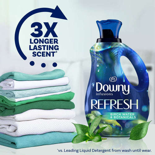 Downy Infusions Liquid Fabric Softener, Refresh, Birch Water & Botanicals, 56 fl oz EasyOptionXY LLC
