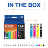 EPSON 124 DURABrite Ultra Ink Black & Color Cartridge Combo Pack For Stylus NX-125, NX-127, NX-130, NX-230, NX-330, NX-420, NX-430, WorkForce WF-320, WF-323, WF-325, WF-435 EasyOptionXY LLC