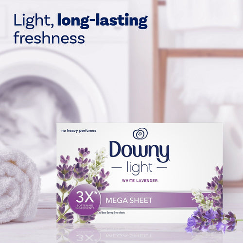Downy Light Mega Dryer Sheets, White Lavender, 80 Count EasyOptionXY LLC