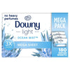 Downy Light Mega Dryer Sheets, Fabric Softener Dryer Sheets, Ocean Mist, 180 Count EasyOptionXY LLC