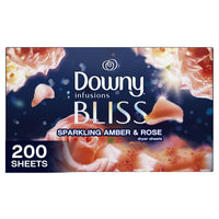 Downy Infusions Dryer Sheets, Bliss, Sparkling Amber & Rose, 200 Ct EasyOptionXY LLC
