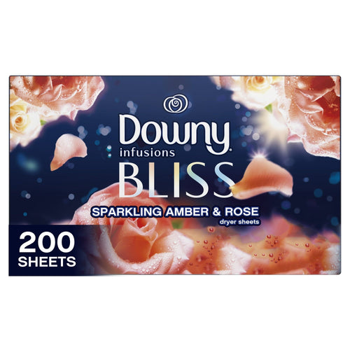 Downy Infusions Dryer Sheets, Bliss, Sparkling Amber & Rose, 200 Ct EasyOptionXY LLC