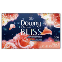 Downy Infusions Dryer Sheets, Bliss, Sparkling Amber & Rose, 200 Ct EasyOptionXY LLC