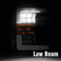 AlphaRex 17-19 Ford Super Duty NOVA-Series LED Projector Headlights Jet Black OffRoadUSA.com