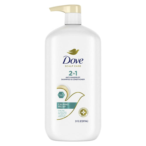 Dove Scalp Care 2-in-1 Anti-Dandruff Shampoo & Conditioner Calming Relief, 31 oz EasyOptionXY LLC