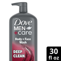 Dove Men+Care Exfoliating Deep Clean Face & Body Wash for Men, Citrus + Cedarwood, 30 oz EasyOptionXY LLC