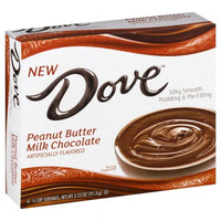 Dove Peanut Butter Milk Chocolate Instant Pudding Mix and Pie Filling, 4 Servings, 3.22 oz Cardboard EasyOptionXY LLC