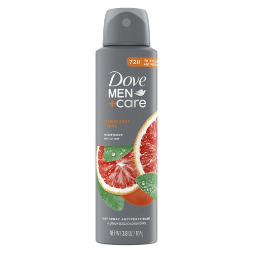 Dove Men+Care Men's Antiperspirant Dry Spray Citrus Zest & Sage, 3.8 oz EasyOptionXY LLC