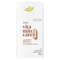 Dove VitaminCare+ Long Lasting Deodorant Stick for Women, Coconut & Shea Butter, Aluminum Free, 2.6 oz EasyOptionXY LLC