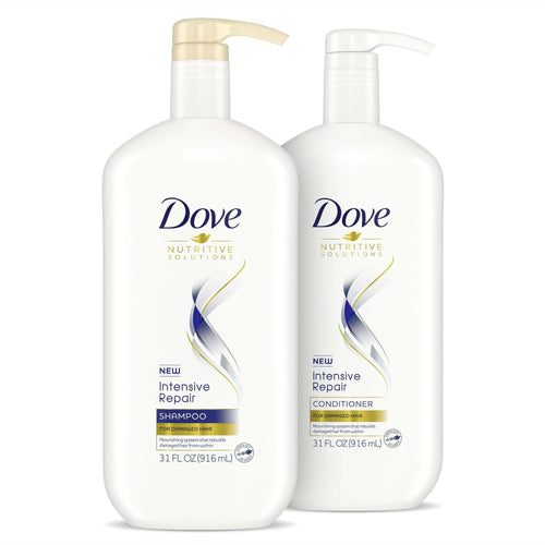 Dove Nutritive Solutions Shampoo and Conditioner with Pump Intensive Repair 31 oz 2 Count EasyOptionXY LLC