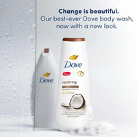 Dove Restoring Long Lasting Gentle Women's Body Wash Twin Pack, Coconut and Cocoa Butter, 20 fl oz EasyOptionXY LLC