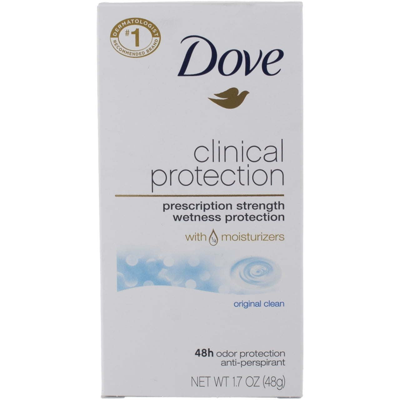 Dove Clinical Protection Anti-Perspirant Deodorant Solid Original Clean 1.70 oz (Pack of 3) EasyOptionXY LLC