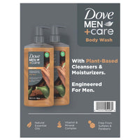 Dove Men+Care Body Wash Sandalwood 26 Fluid Ounce (Pack of 2) EasyOptionXY LLC