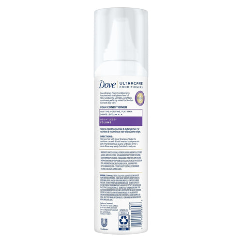 Dove Ultracare Conditioner Foam For Fine, Flat Hair Weightless Volume 7 oz EasyOptionXY LLC