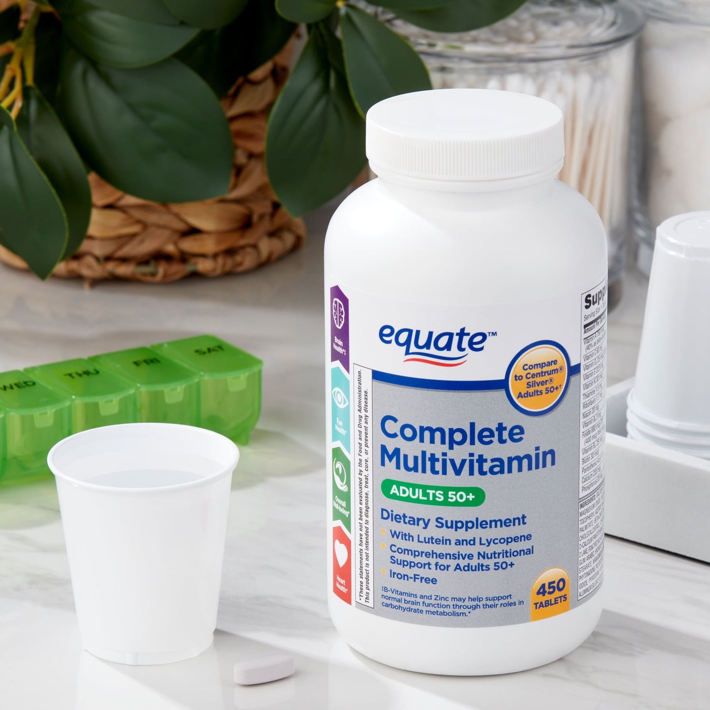 Equate Complete Multivitamin/Multimineral Supplement Tablets; Adults 50+; 450 Count EasyOptionXY LLC