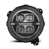 AlphaRex 18-25 Jeep Wrangler JL/Gladiator JT NOVA-Series LED Projector Headlights Black OffRoadUSA.com