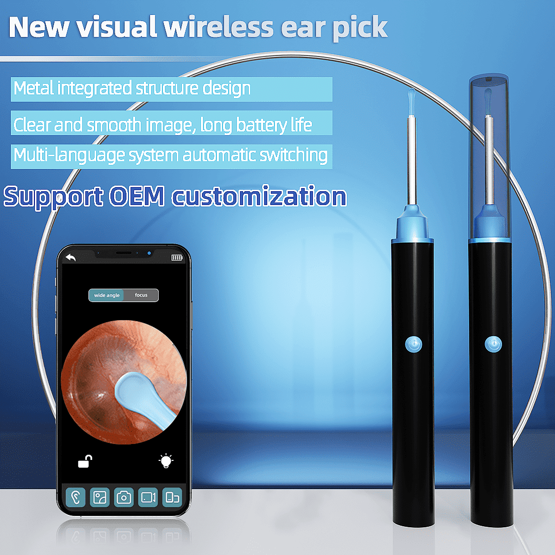 Kekoy Ear Cleaner with Camera, Ear Wax Removal Tool, 1080P HD Ear Wax Removal with 6 LED Lights and 6 Ear Scoops, Mini Visual Ear Camera, Ear Cleaning Kit for iPhone, iPad, Android EasyOptionXY LLC