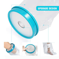KEKOY Cast Cover for Foot, Reusable Adult Waterproof Cast Protector Shower Bandage Wound Showering for Broken Leg Knee Foot Ankle Wound Burns, 14.2in EasyOptionXY LLC