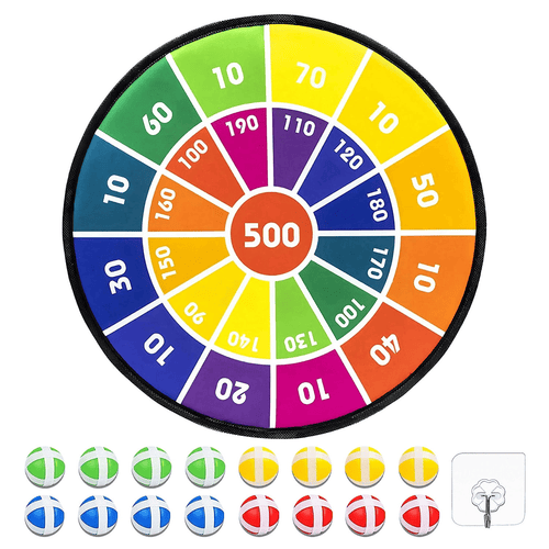 Dart Board for Kids, Kids Dart Board Set with Hook, 28.7 inch Foldable Board Games Christmas Birthday Gift for Boys Girls Ages 3-Year-Old and Up EasyOptionXY LLC