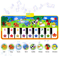 Piano Mat for Kids, 53'' x 23'' Electronic Piano Keyboard Play Dance Mat, Musical Playmat Early Education Toys Gift for 3-6 Year Old Boys Girls EasyOptionXY LLC