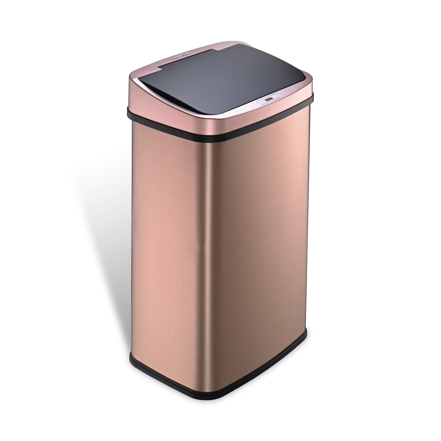 Nine Stars Motion Sensor Rectangular Kitchen Garbage Can, Gold Stainless Steel, 13.2 gal EasyOptionXY LLC