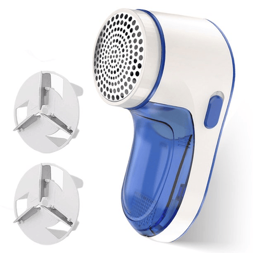 Electric Lint Remover, USB Rechargeable Fabric Shaver for Clothes, Cordless Bobble Sweater Defuzzer with 3 Blades for Fuzz, Pills, Bobbles, Blue EasyOptionXY LLC