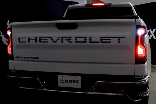 AlphaRex 19+ Chevrolet Silverado 1500/2500HD/3500HD PRO-Series LED Tail Lights Red Smoke