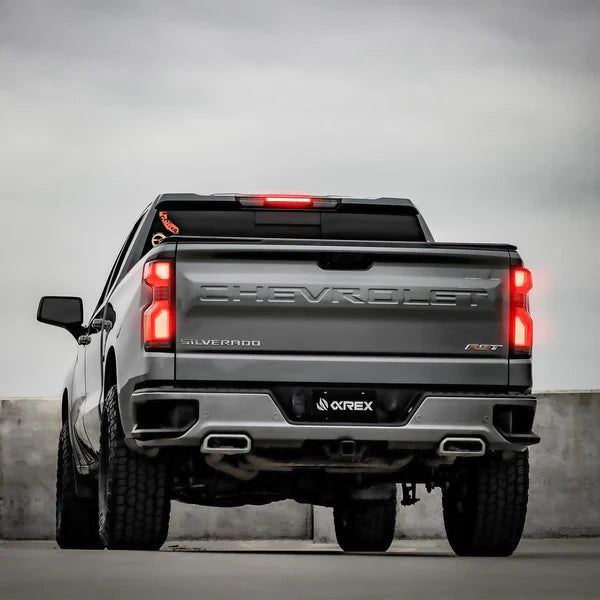 AlphaRex 19-25 Chevrolet Silverado 1500 / 20-25 Silverado 2500HD/3500HD LUXX-Series LED Tail Lights Alpha-Black