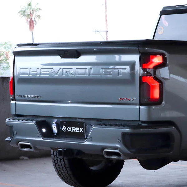 AlphaRex 19-25 Chevrolet Silverado 1500 / 20-25 Silverado 2500HD/3500HD LUXX-Series LED Tail Lights Alpha-Black