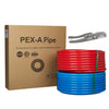1/2" 600ft, 300ft x 2, PEX-A Pipe, Red & Blue & Cutter Plumbingsell