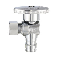 10 Pcs 1/2" PEX Expansion x 3/8" OD Compr. Angle Stop Valve, 1/4 Turn (Lead Free) Plumbingsell