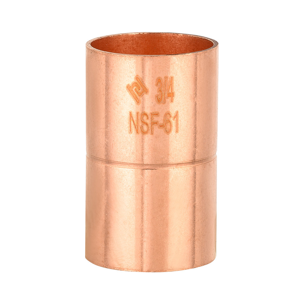 30 Pcs 3/4" Copper Coupling With Rolled Stop at Wholesale Price