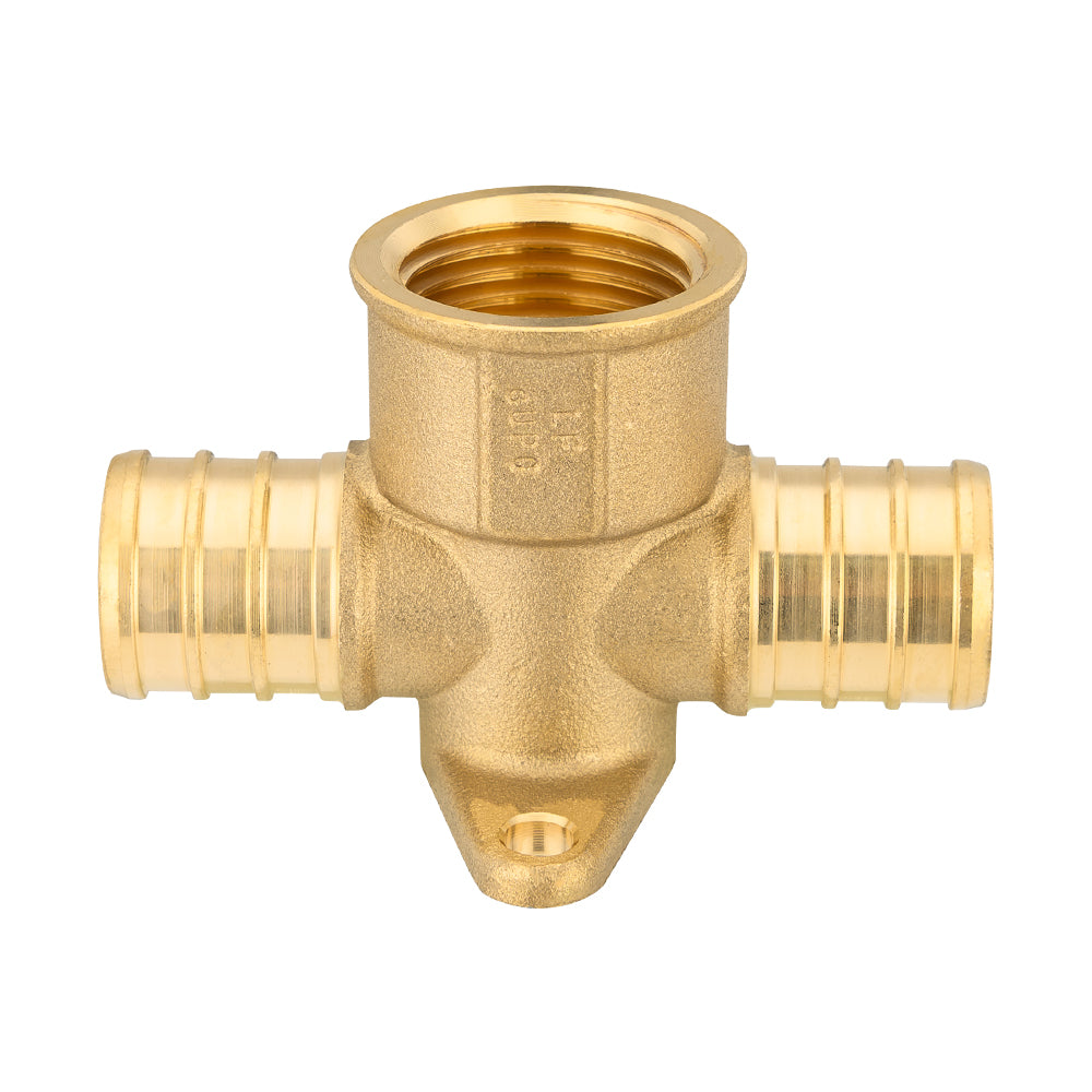 PEX-B Crimp 3/4" PEX x 3/4" PEX x 1/2" Drop Ear Tee (Lead Free)