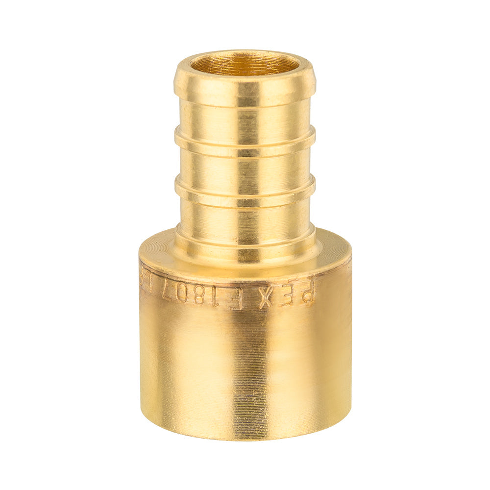 30 Pcs PEX-B Crimp 3/4" PEX x 3/4" Female Copper Sweat Sweat Coupling (Lead Free)