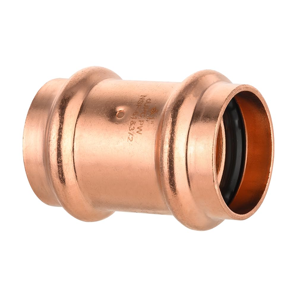 30 Pcs 1" Press Copper Coupling w/Stop (Lead Free)