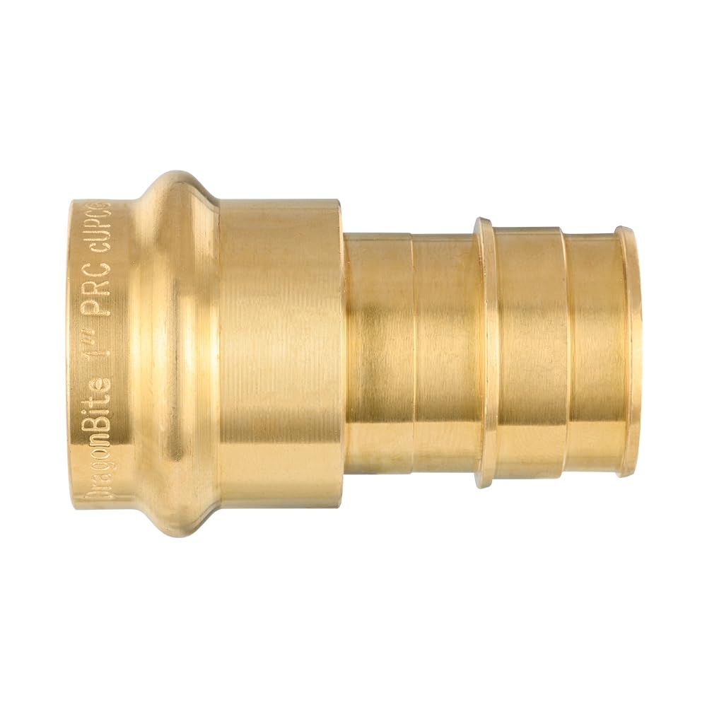 Pro 6-Pack 1" Press x 3/4" PEX Expansion Brass Adapter (Lead Free)