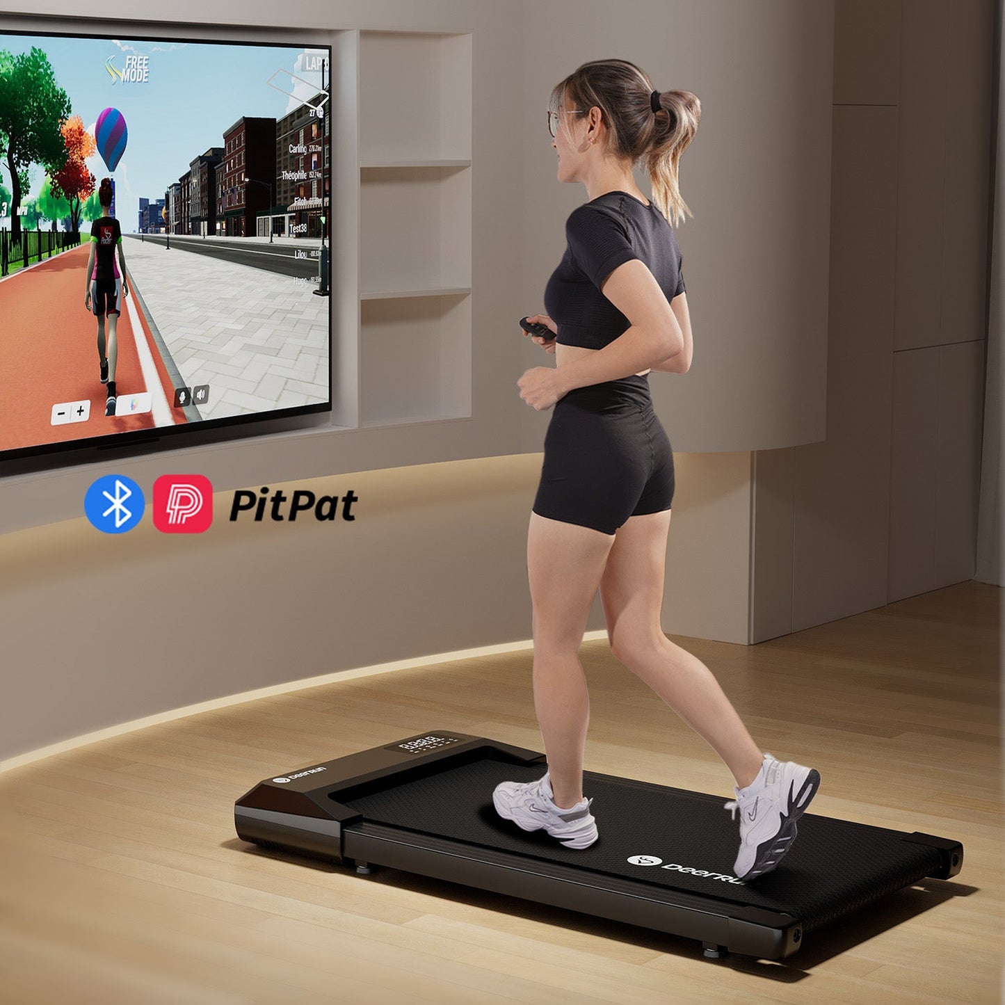 DeerRun® DeerRun Q1 Urban Mini Under-Desk Treadmill with Remote Control