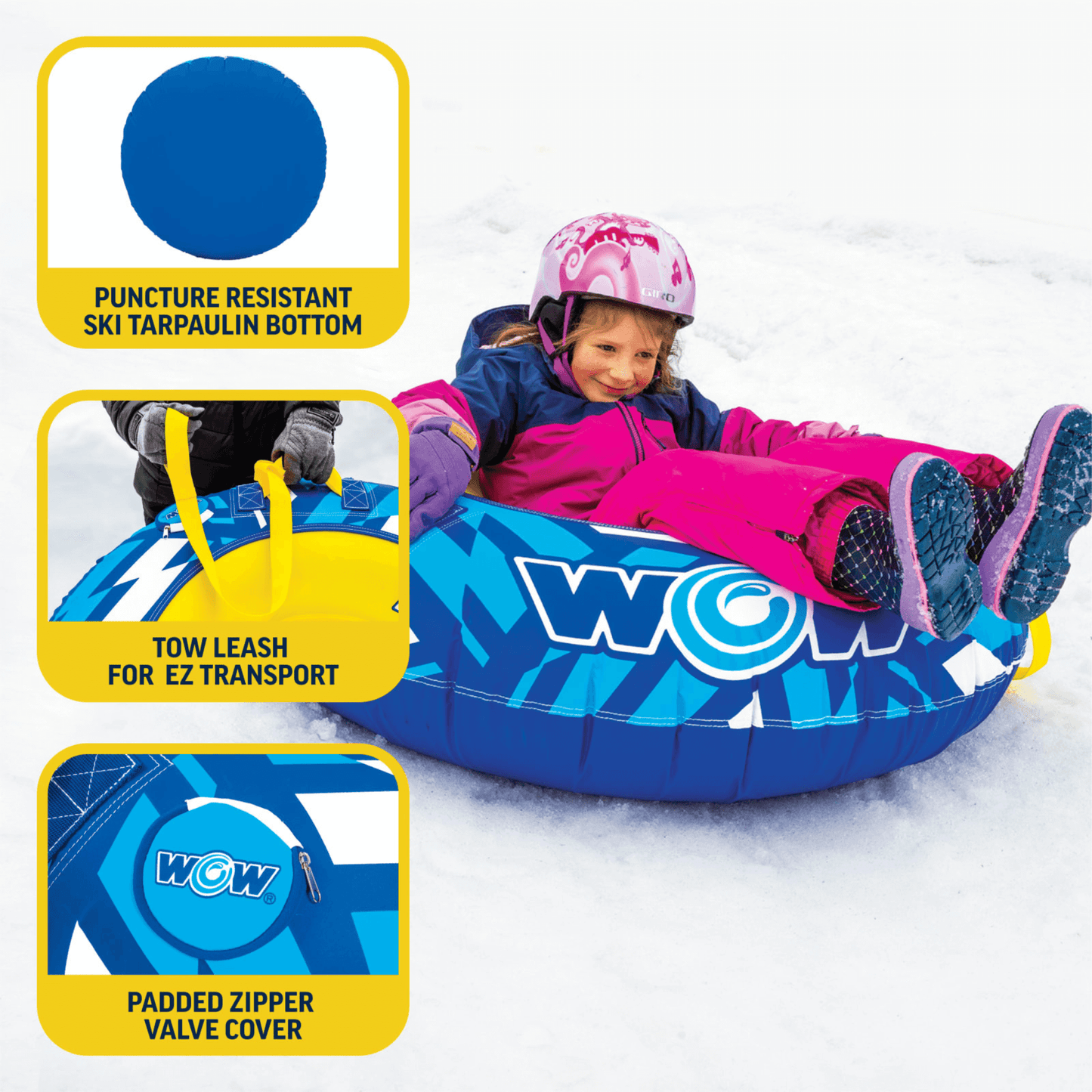 WOW Sports Surge Tarpaulin-Bottom Snow Tube