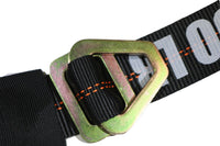 2" x 8 Ft Axle Wrap Auto Tie Down Ratchet Strap w/ Snap Hooks| BLACK RatchetStrap.Com