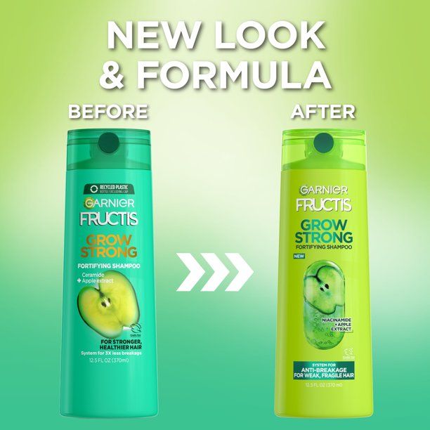 Garnier Fructis Grow Strong Shampoo; For Stronger; Healthier; Shinier Hair; 12.5 fl oz EasyOptionXY LLC