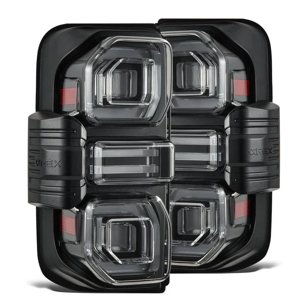 AlphaRex 21-25 Ford Bronco NOVA-Series Prismatic LED Tail Lights Black