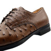 Zelli Italia Zelli Italia 23-538-BDY ANDREA Ostrich Quill Lace Up, Brandy
