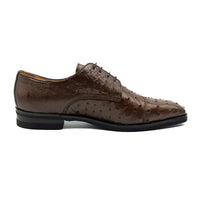 Zelli Italia Zelli Italia 23-538-BRN ANDREA Ostrich Quill Lace Up, Brown