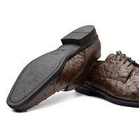 Zelli Italia Zelli Italia 23-538-BRN ANDREA Ostrich Quill Lace Up, Brown