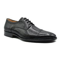 Zelli Italia Zelli Italia 24-526-BLK GIOVANNI Teju Lizard Lace Up, Black