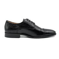 Zelli Italia Zelli Italia 24-526-BLK GIOVANNI Teju Lizard Lace Up, Black