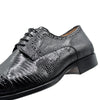 Zelli Italia Zelli Italia 24-526-BLK GIOVANNI Teju Lizard Lace Up, Black